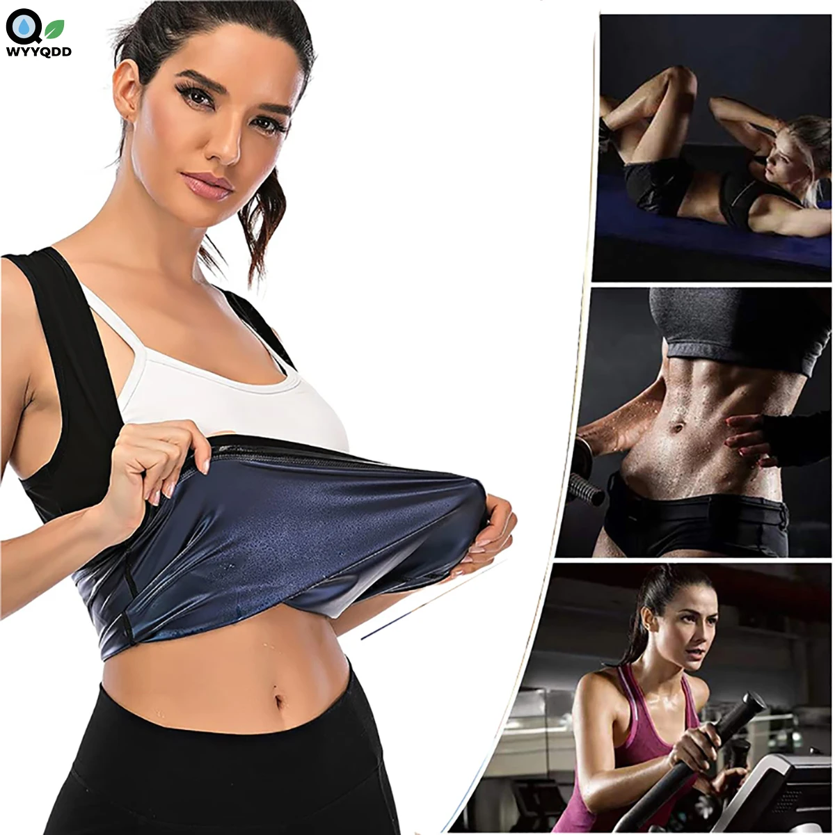 

Sauna Suit Sweat Waist Trainer Vest,Enhanced Waist Trainer & Tummy Control,High-Intensity Workout Sweatband,Perfect For Gym Yoga