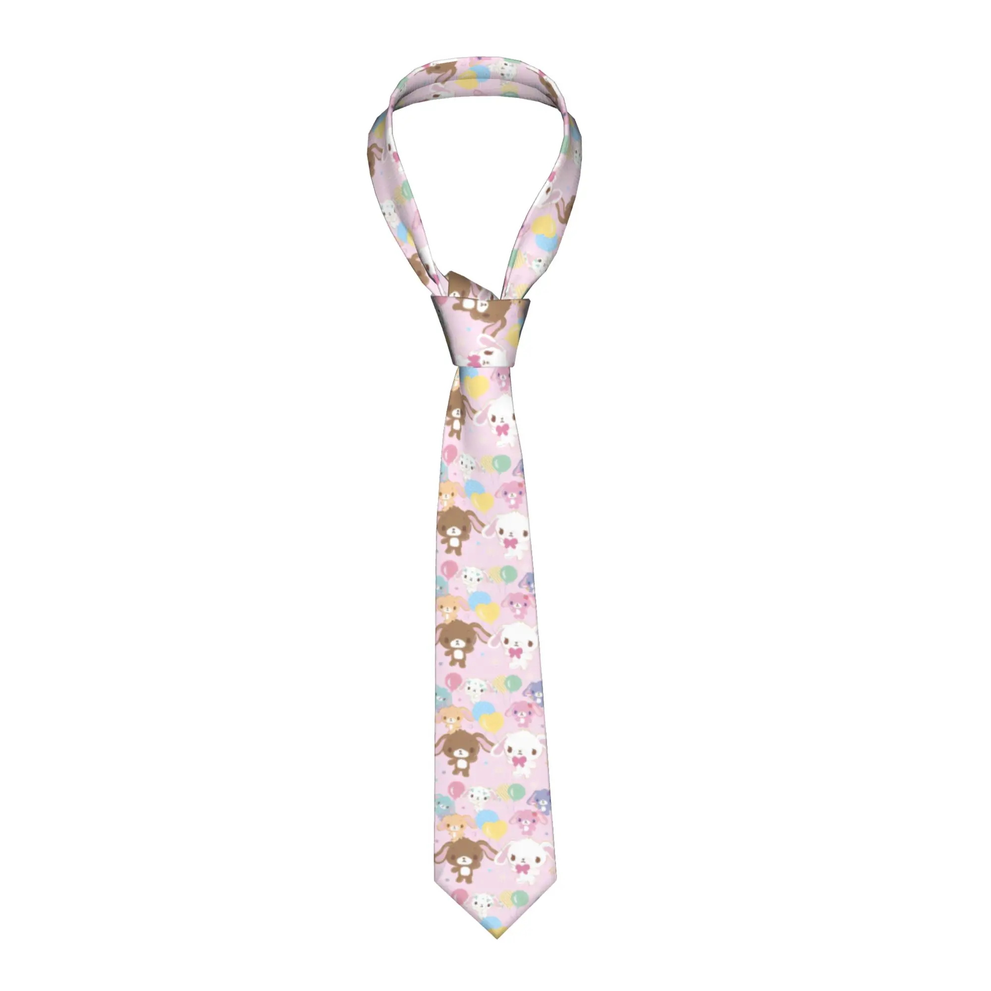 Cute  Sugar Rabbit Neckties Men Polyester 8 cm Wide Neck Ties S-Sugarbunnys for Mens Suits Accessories Gravatas Wedding Business