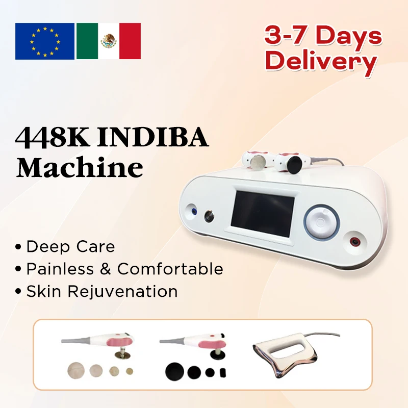 2025 Indiba 448khz Face Body CET RET Monopolar RF Radiofrecuency Tecar Therapy Lymphatic Physiotherapy Machine