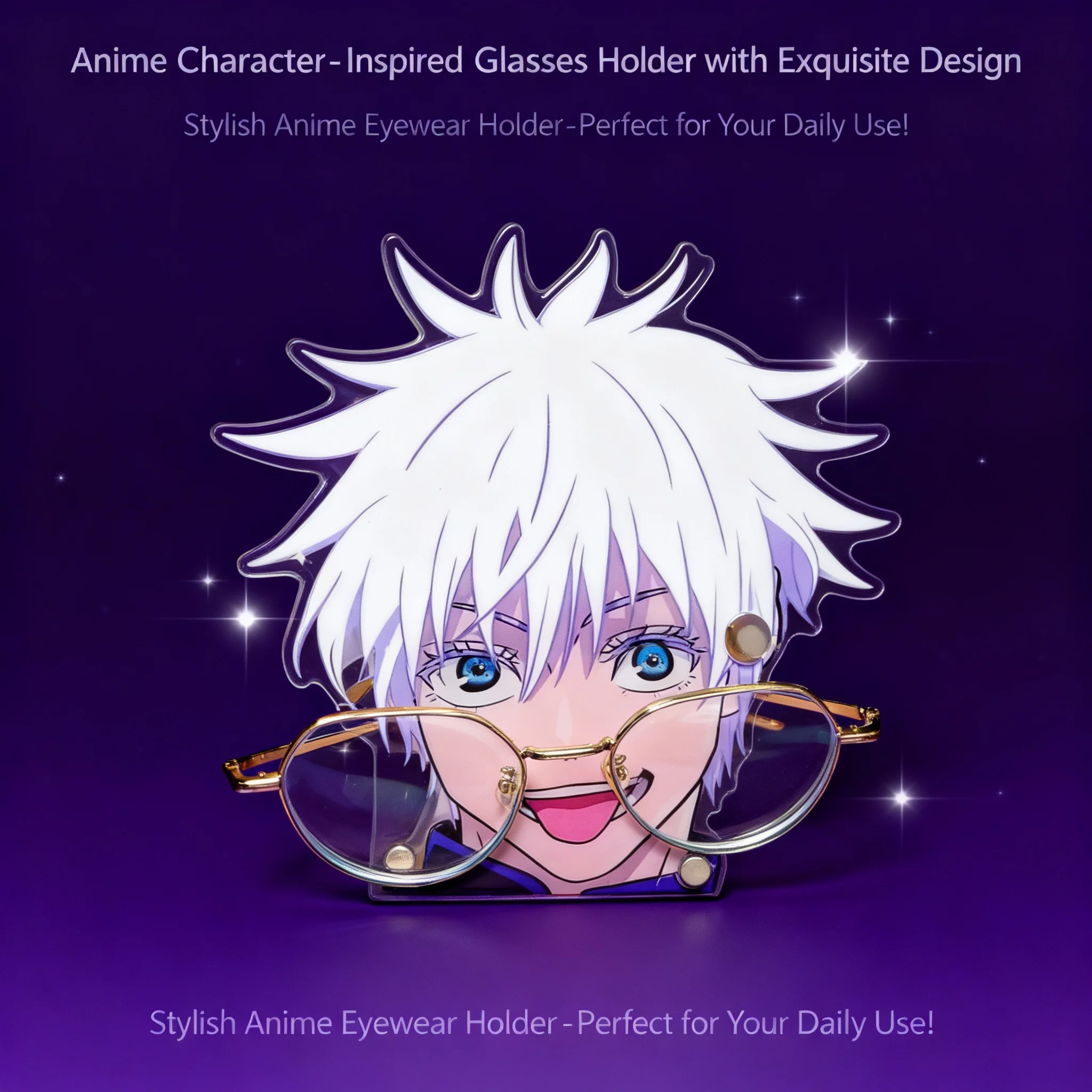 

Jujutsu Kaisen Anime Gojo Satoru Acrylic Glasses Stand High Value Desktop Display Stand Decor Fan Merchandise Collectible