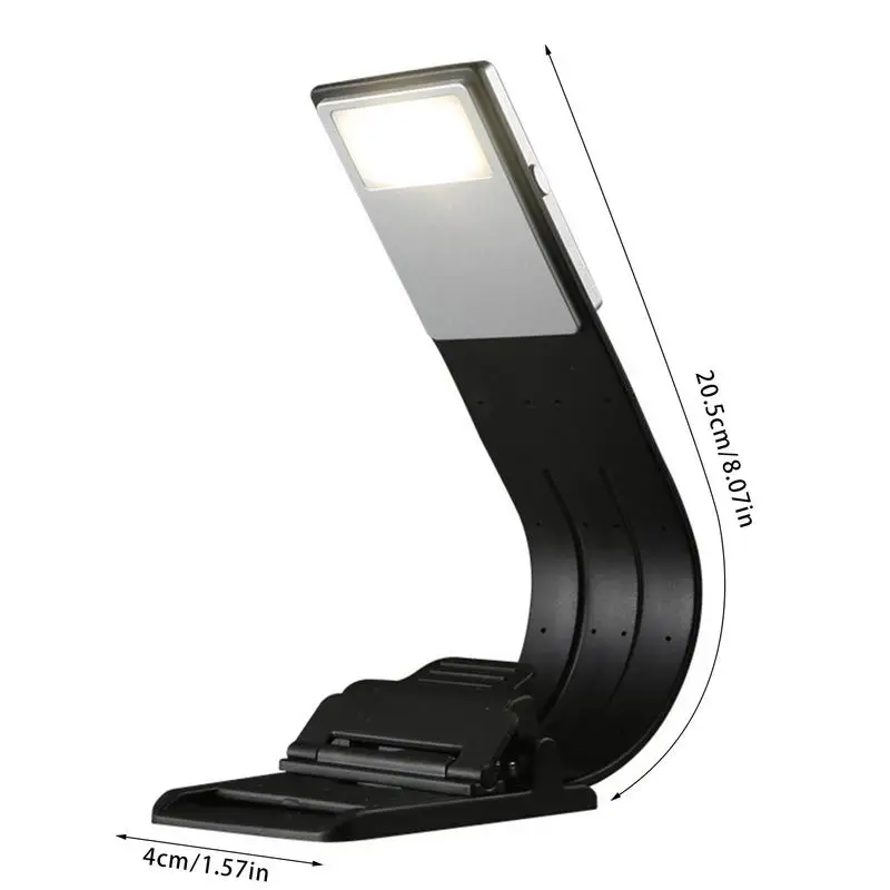 Portable LED Reading Book Light With Detachable Flexible Clip USB Rechargeable Lamp For Kindle EBook Readers Reading Clip Light