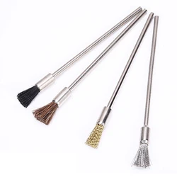 5pcs/lot Steel Wire Brushes Polishing 100mm Wheel Brush HorseHair Bristle Scrap Welding Metal Surface Pretreatment Grinding