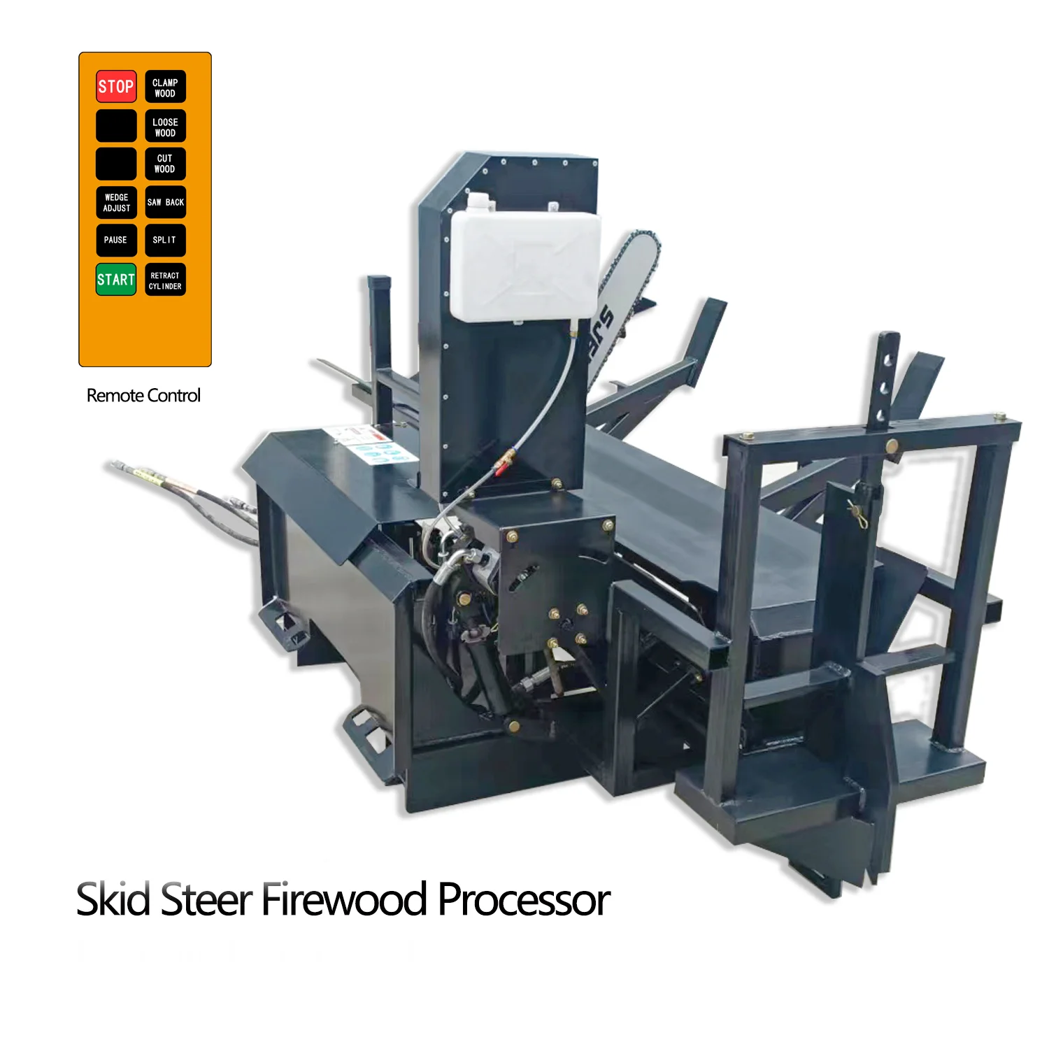 Firewood Processor 15T  Engine Log Splitter with Log Lifter 4-Way Splitting 400mm Diameter EPA Certified Machine