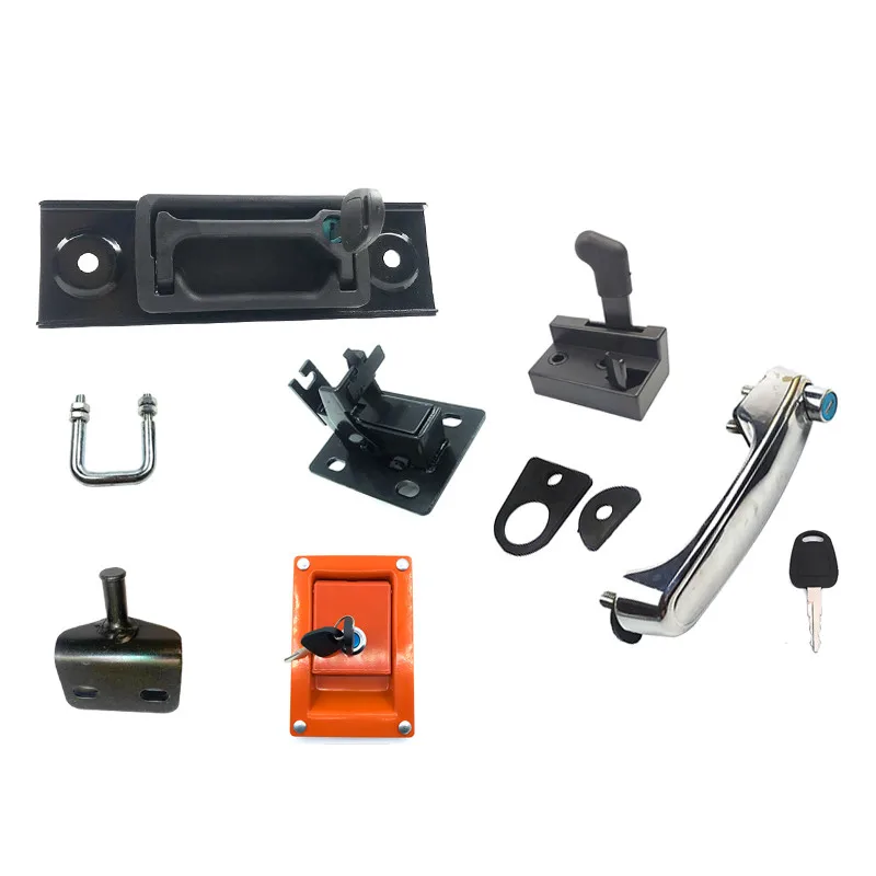 For DOOSAN DH DX DAEWOO 55 60-9C Cab Door Lock Assembly Internal and External Handle Reverse Lock Rear Cover Lock excavator Part