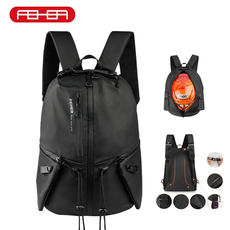 

FEHER Motorcycle Backpack Helmet Bags Waterproof Large Capacity Rider's Bags Series Suitable for Cross-country Commuting Hiking