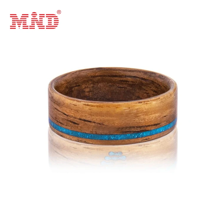 

Customized Natural Solid wood rings 125khz rfid chip key ring to open door