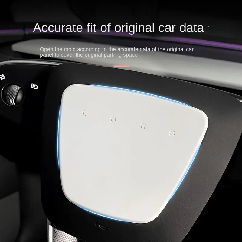 Steering Wheel Cover for Tesla Model 3 Highland White Interior Stickers Car Decoration Modification Accessories for New Model3