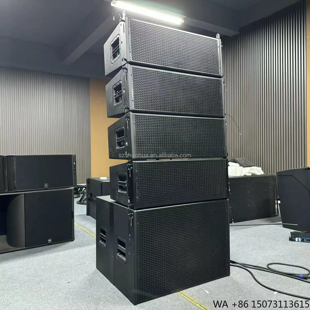 Dual 10 Inch Passive Line Array Speakers Pro Audio Active Sound System PA Speaker for Stage