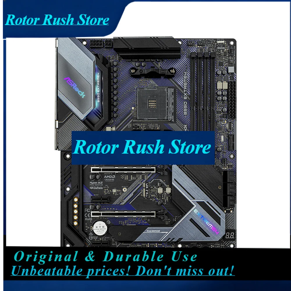 RoRuSASRock B550 EXTREME4 Motherboard Set Kit With Ryzen 5 5600 CPU 4xDDR4 4733MHz M.2 NVME HDMI AMD B550 ATX AM4 Mainboard