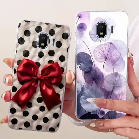 For Samsung Galaxy J2 Pro 2018 Case Luxury Butterfly Flower Pattern Soft Matte Phone Cover For SamsungJ2 Core 2018 J260F Case
