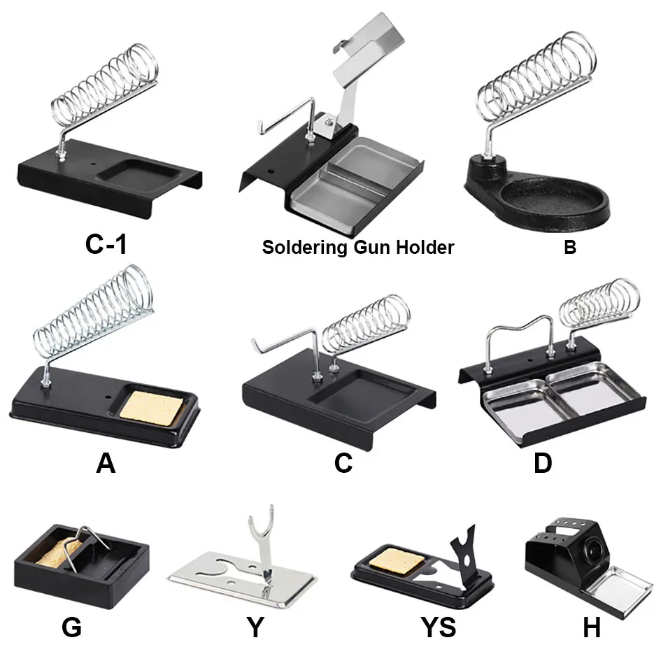 Soldering Iron Stand Holder Portable  Tin Stand No Welding Cleaning Sponge Electric Soldering Iron Accessories 200pcs/lot