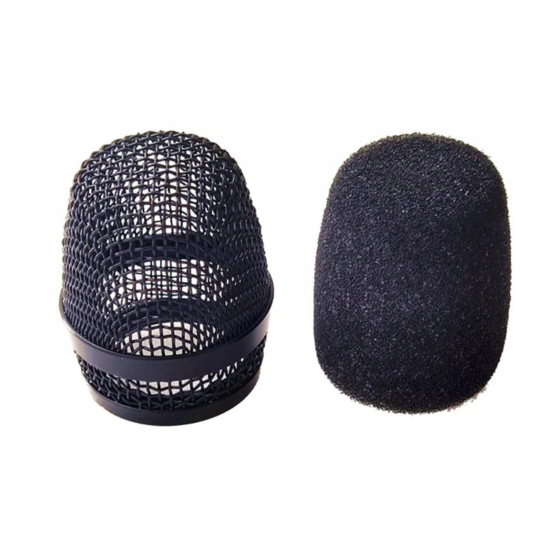 Windscreen Cover Foams Sponge Mic Grille Cover with Black Inside Foam Filter Replacement for E835/E845 MIC Accessories