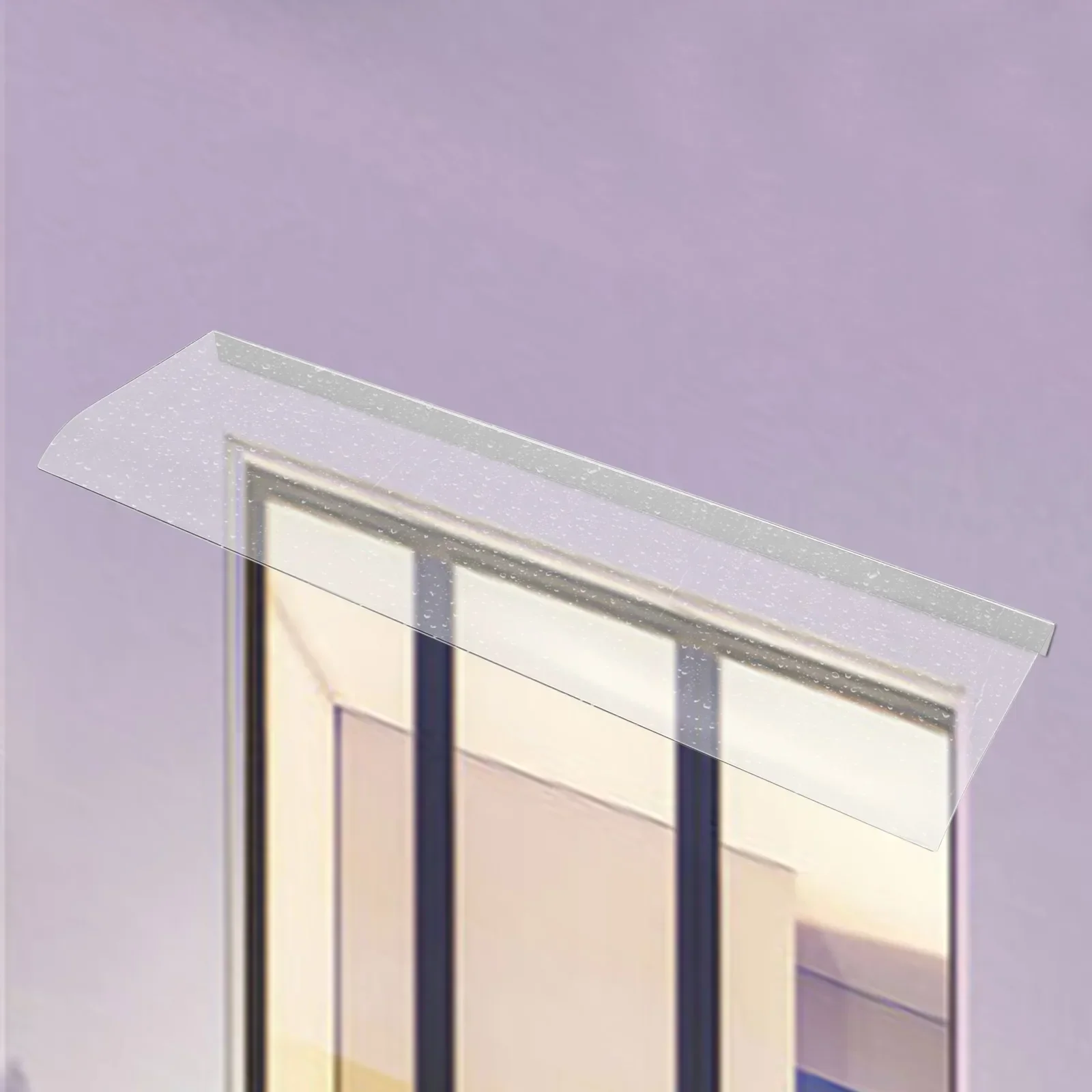 

Awning Canopy, UV Rain Snow Protection, Thicken Clear Cover Maintenance-Free Awning for Front Door/Porch Patio Roof