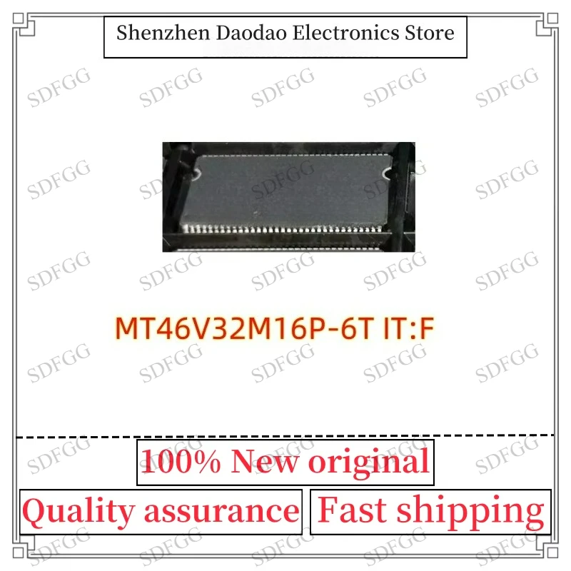 5Pcs MT46V32M16P-6T IT F 46V32M16P-6T IT F TSSOP-66 Memory Chip IC New Original