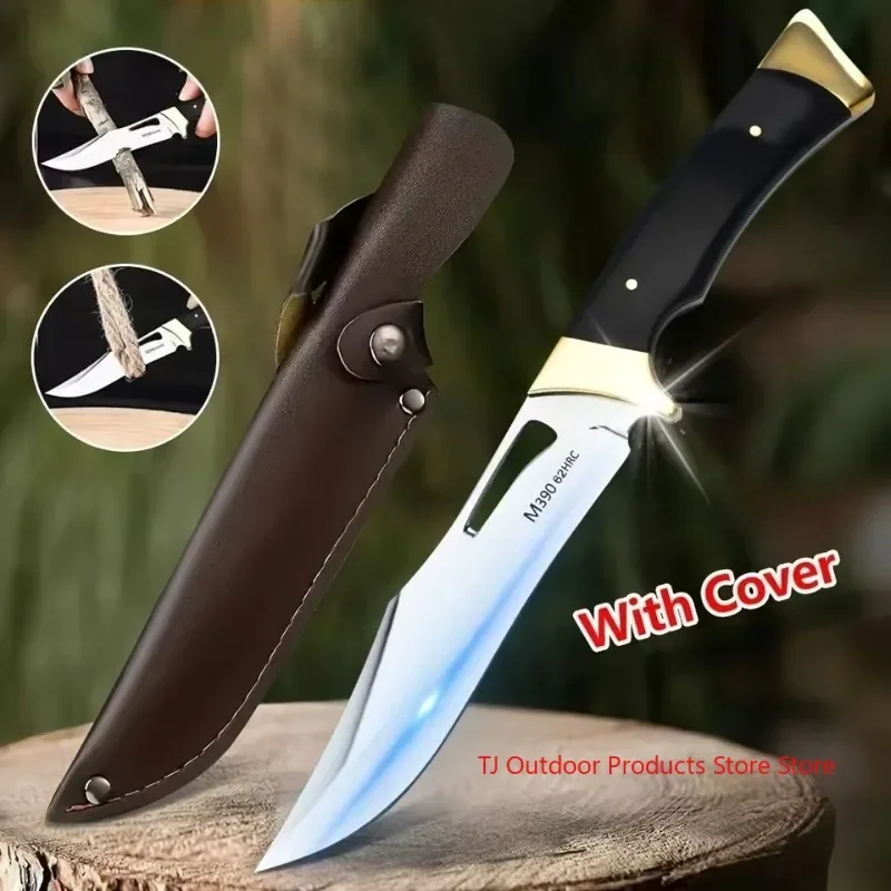 

Outdoor multifunctional survival knife, camping small straight knife, EDC convenient sharp high hardness M390 knife