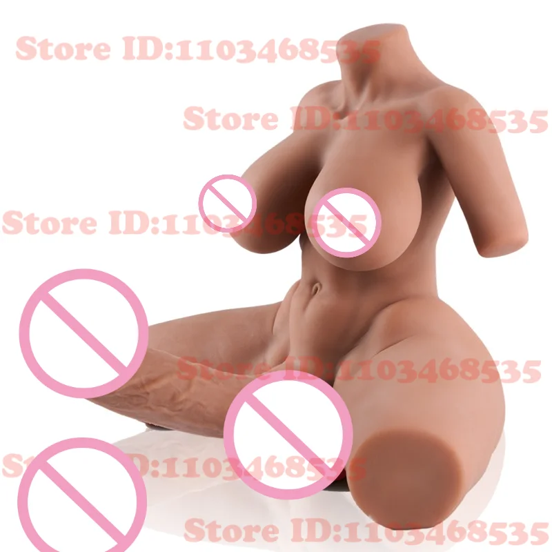 Penis Besar Futa Torso Boneka Seks dengan Kaki Centaur Torso Boneka Seks dengan Dildo Pria Boneka Seksi Penis Besar Boneka untuk Wanita Anal Mainan Seks