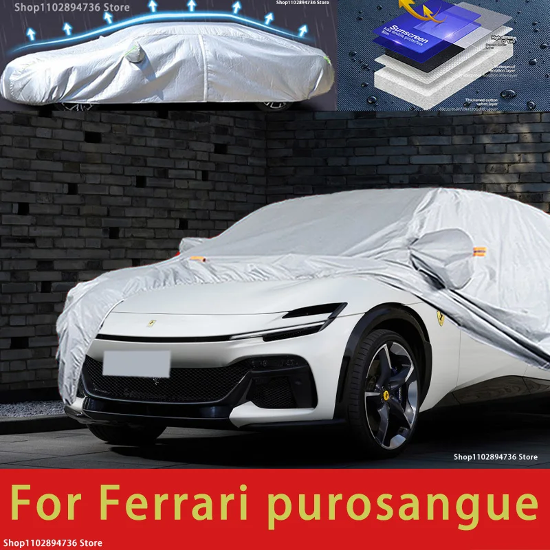 

For Ferrari purosangue Car protective cover, sun protection, cooling protection, car clothing, car paint protection auto