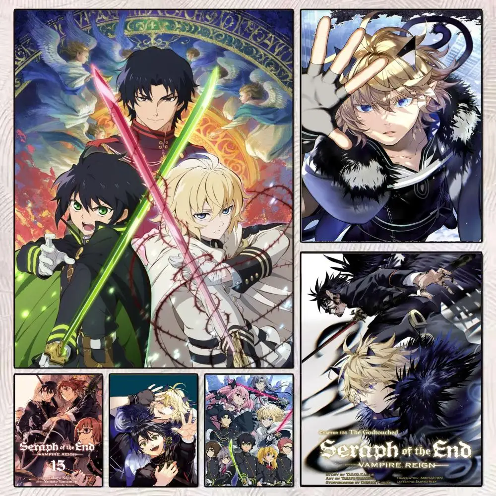 

Seraph of The End Anime Poster HD Art Mural Wallart Poster for Home Room Decoration DIY Vintage Print Decor