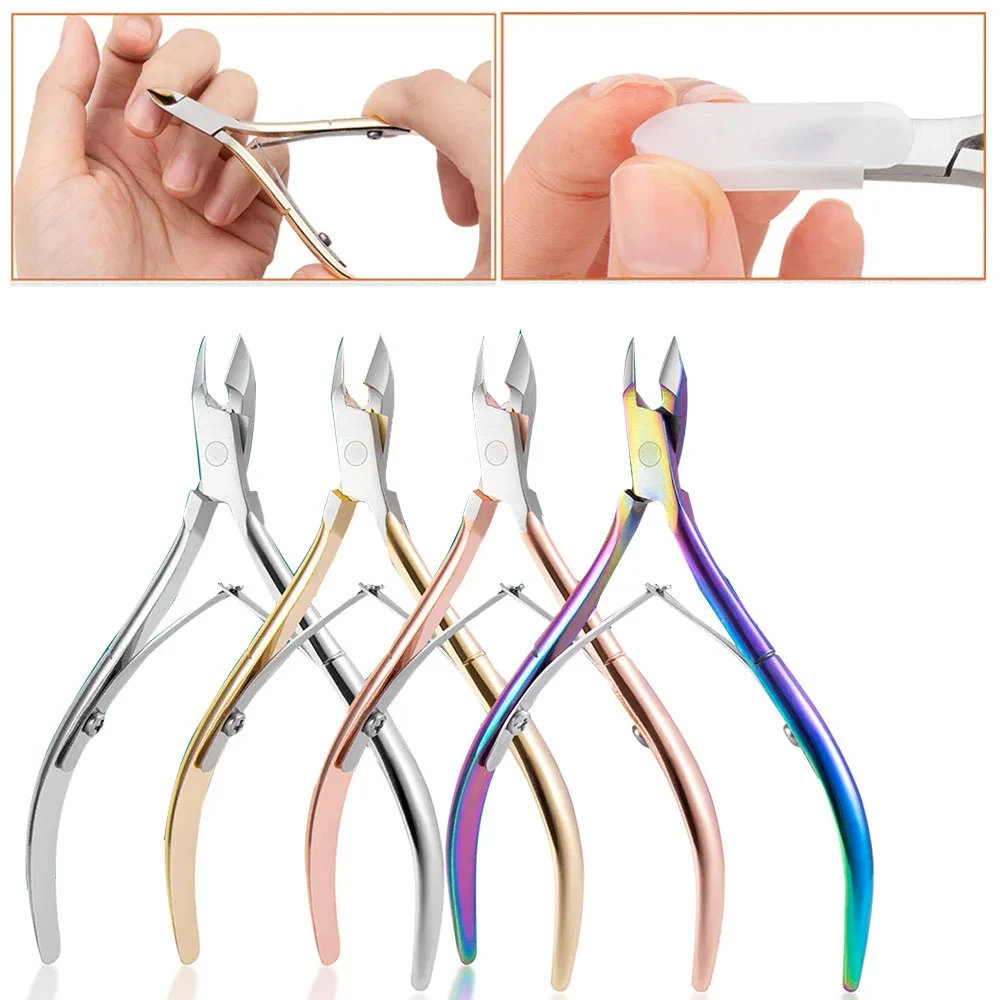 Cuticle Clippers Stainless Steel Dead Skin Removal Cutter Multi-use Nail Trimming Clippers Cuticle Cutter Manicure Tool