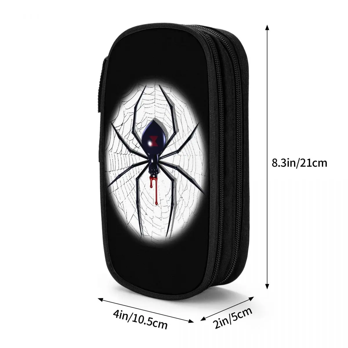 Imagem -06 - Black Widow Spider Flexible Pencil Cases Pen Holder For Kids Grande Capacidade Bolsa Material Escolar Papelaria Presentes Novo