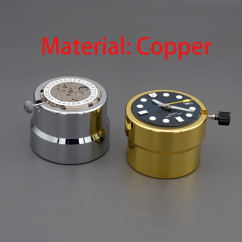 

Mod Seiko Copper Watch movement holder base fit NH35 NH36 7S26 7S36 8215 8205 2824 2836 Movement Chrome Plating Repair tools