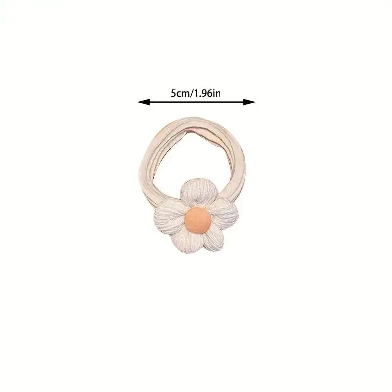 8/12pcs Mädchen Blume elastische Haar bänder süße Schleife Haar gummis Kinder Pferdes chwanz halter Gummiband Stirnband Kinder Haarschmuck