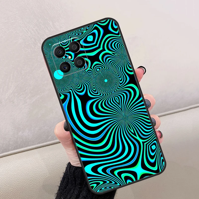 Optical Illusion Print Case For Honor X8 X6 X7 X9 8X 9X X7a X8a X9a 10 50 70 90 Lite Magic 4 5 Lite 5 Pro Cover