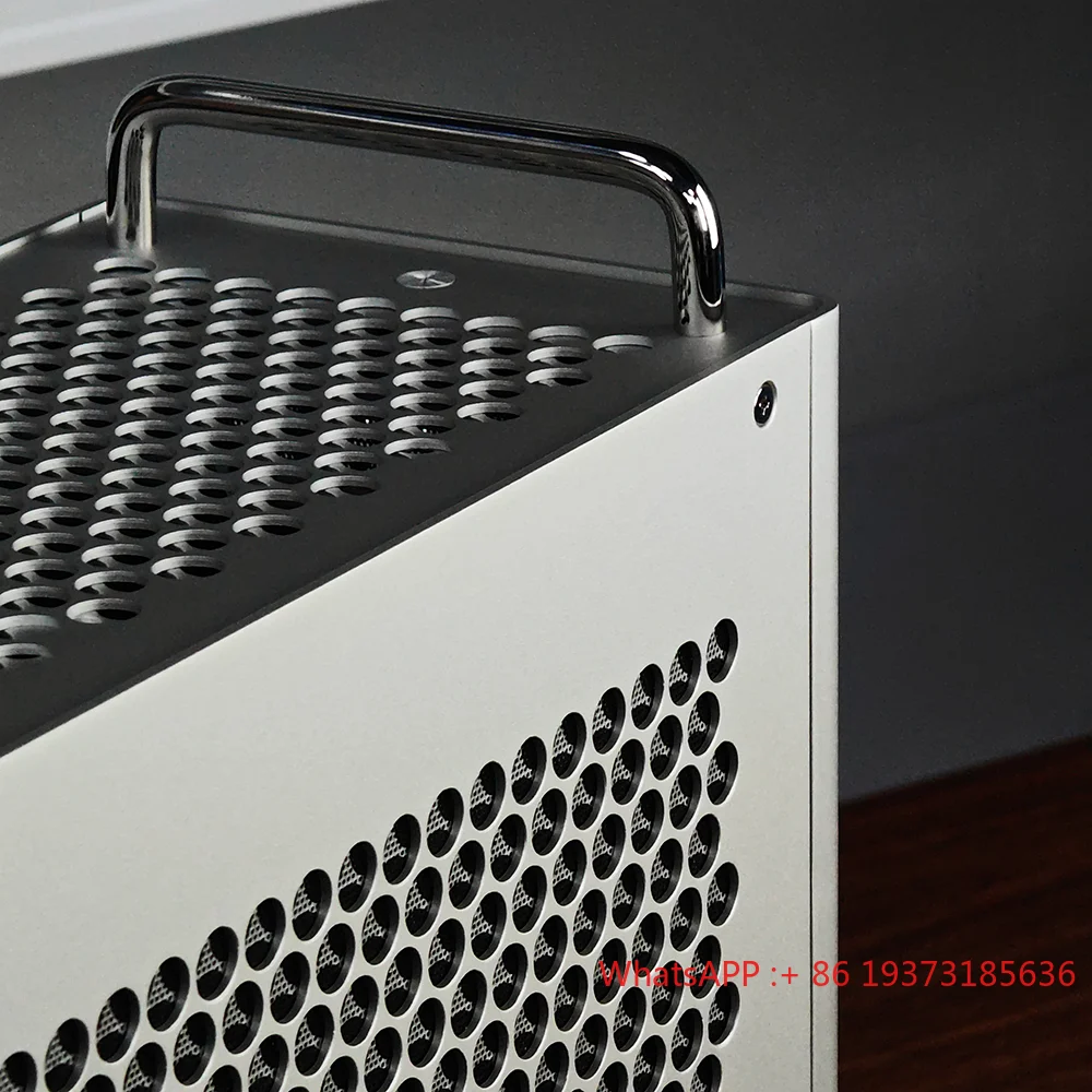 حافظة كمبيوتر صغيرة من سبائك الألومنيوم ITX متوسطة البرج جاهزة مع صواني CD Rook HDD بمنفذ USB أمامي للألعاب وIFans #6