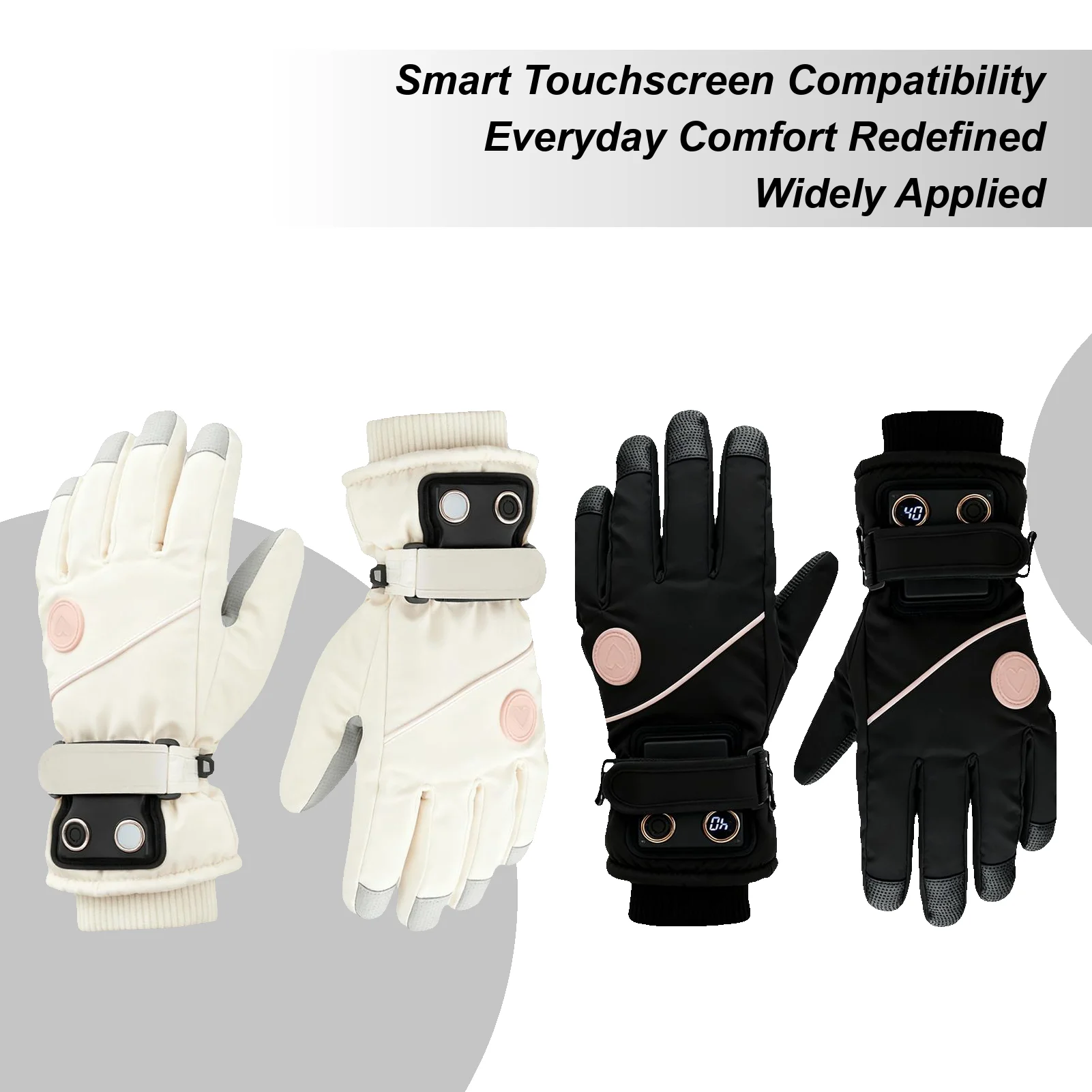 

Rechargeable Heated Gloves 3 Levels Rechargeable Touchscreen Hand Warmers Men Electric Gloves For Cycling Motorcycling Outdoor
