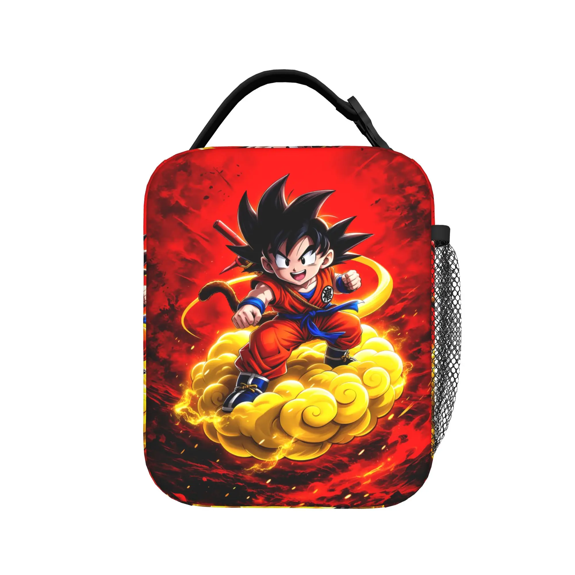 Back To School Dragons Ball Anime Song Goku Lunch Bag  Vintage Lunch Box For Unisex  Travel Cooler Bag Thermal Tote Handbags