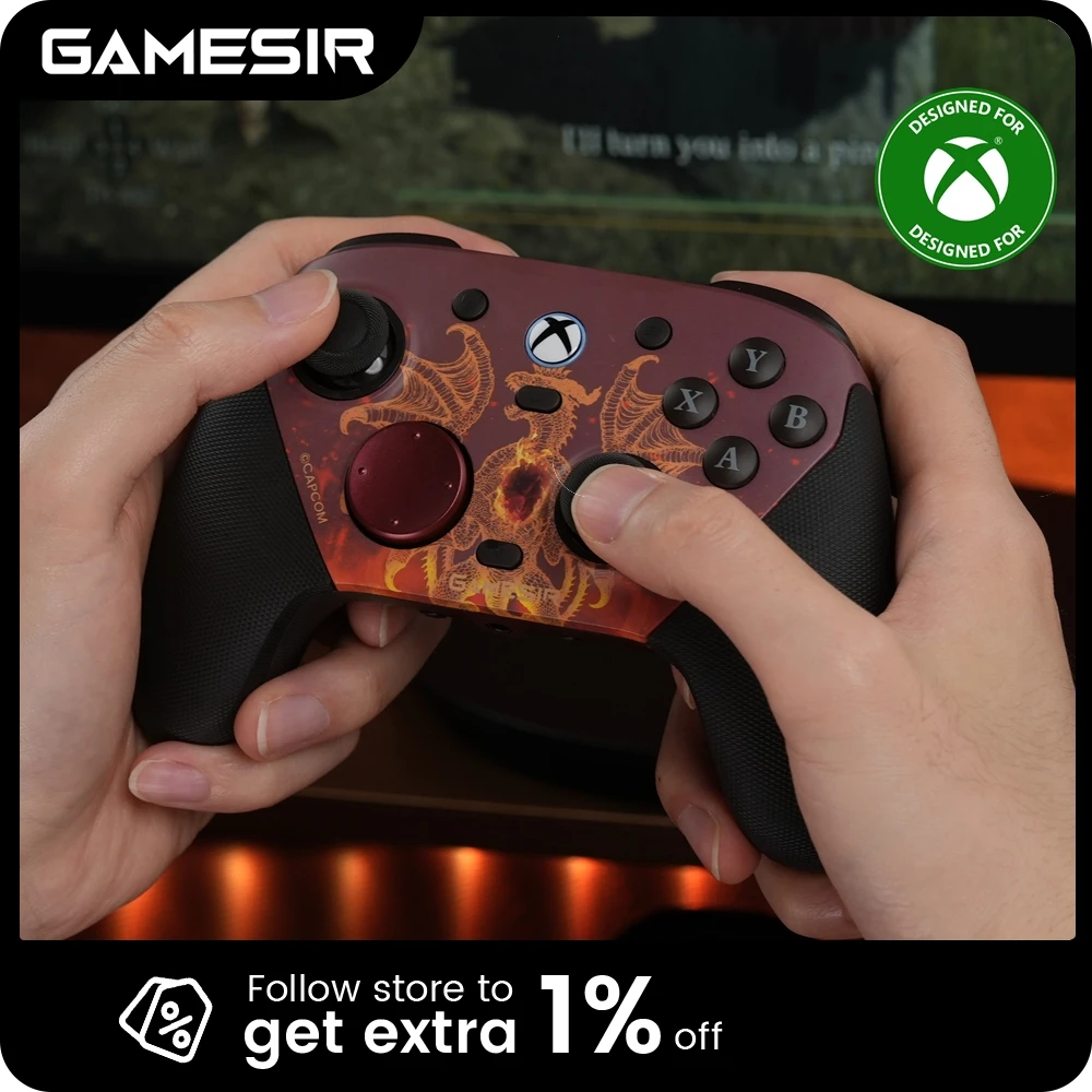 GameSir G7 Pro Dragon's Dogma II Xbox Gaming Controller with Smart Charging Dock, TMR Joyticks, Hall Effect Triggers, Gyro