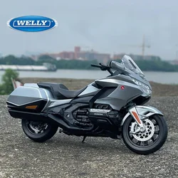 WELLY 1:12 HONDA 2020 Gold Wing Alloy Motorcycle Model Diecast Metal Toy Travel Street Motorcycle Model Collection Children Gift