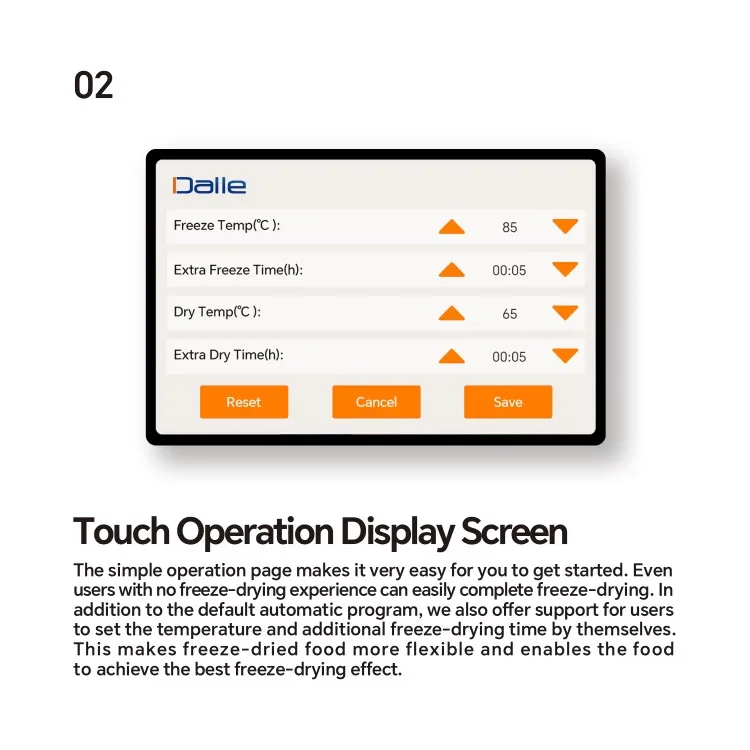 10KG Vegetable Fruit Candy vacuum sublimation dryer Home Vacuum Food vacuum sublimation dryer Drying Machine Lyophilizer Austral