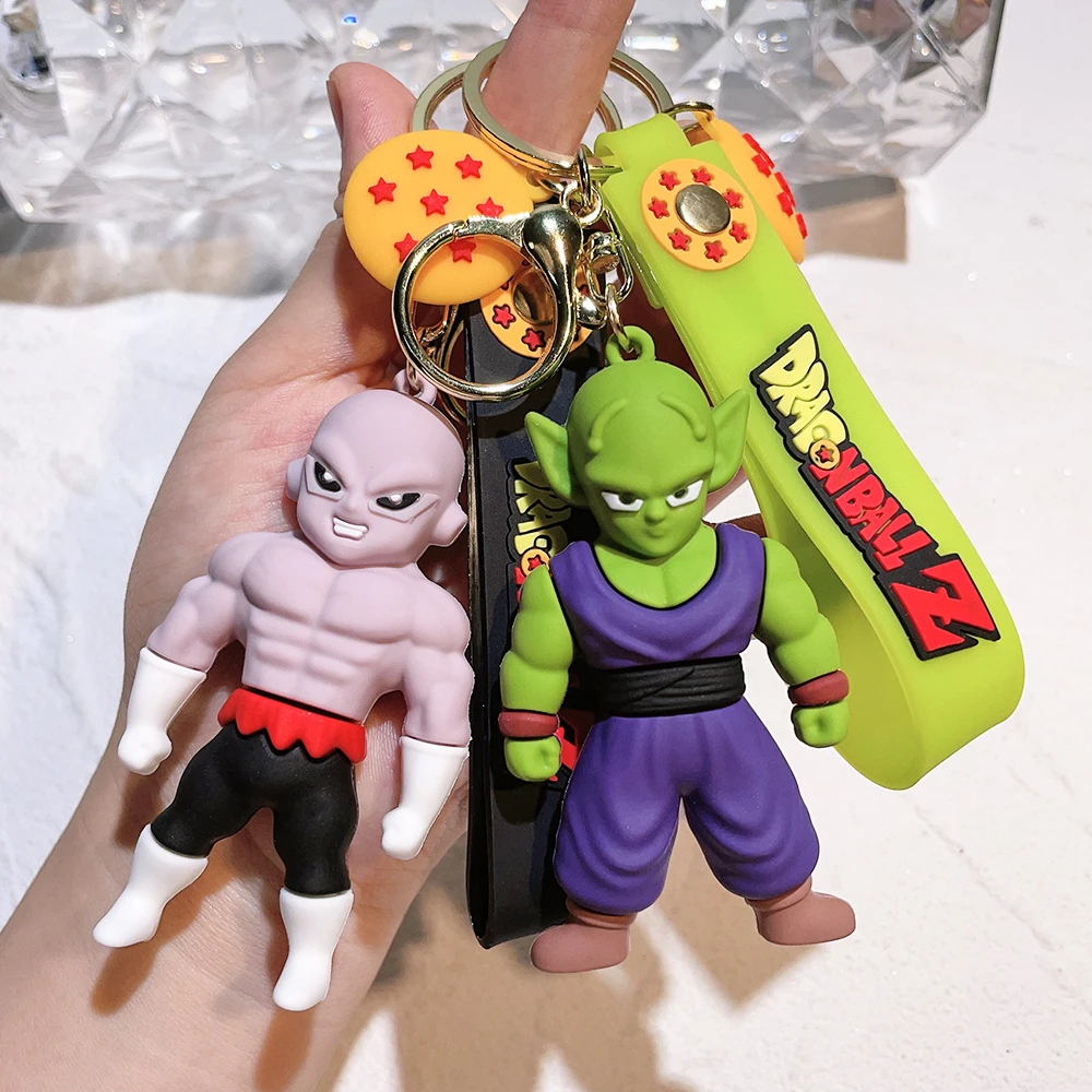 Anime Dragon Ball Key Chain Z Super Saiyan Son Goku Bulma Broly Piccolo Majin Buu Series Bag Pendant Keyring Toys for Boy Gift