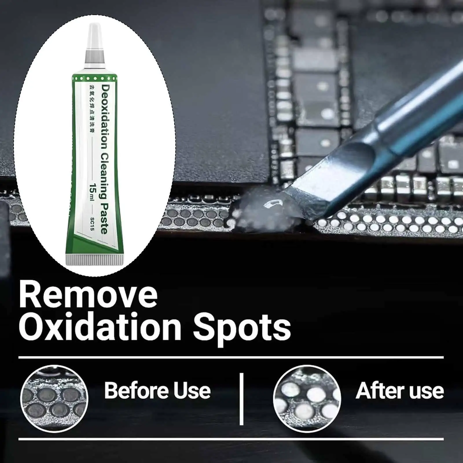 

Soldering Tip Clean Paste 15ml for Phones Solder Joint Computer Motherboards