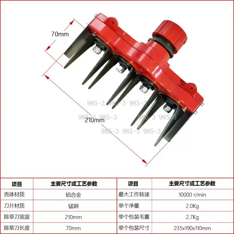 Wire Wheel Brush Trimmer Head, Replacement Weeding Wheel Blade Mower Accessories for Garden Yard Use