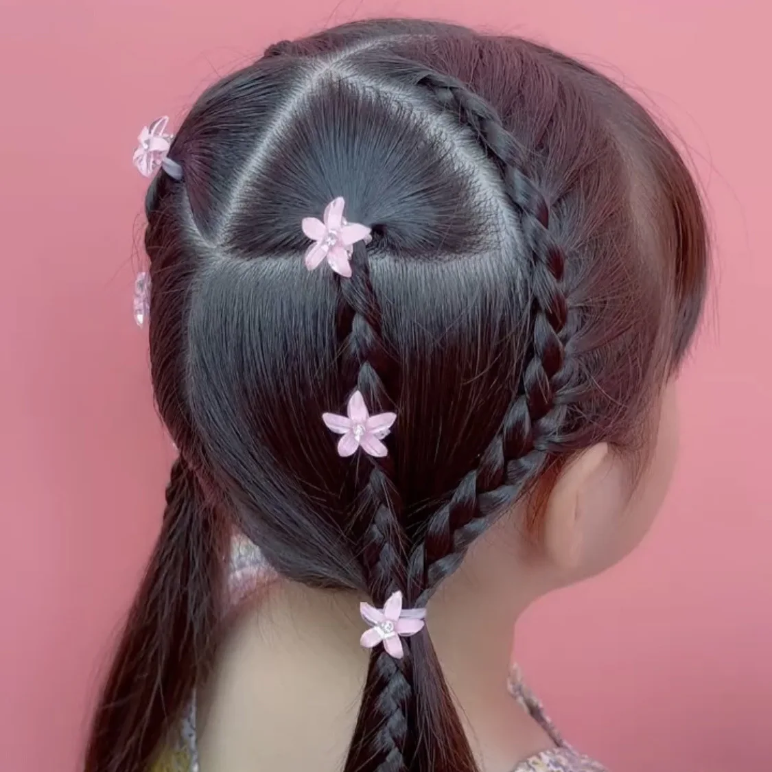 10 unids/set Clip de pelo trenzado pequeños botones de flores horquilla chica lindo tocado chica Mini horquilla accesorios para el cabello