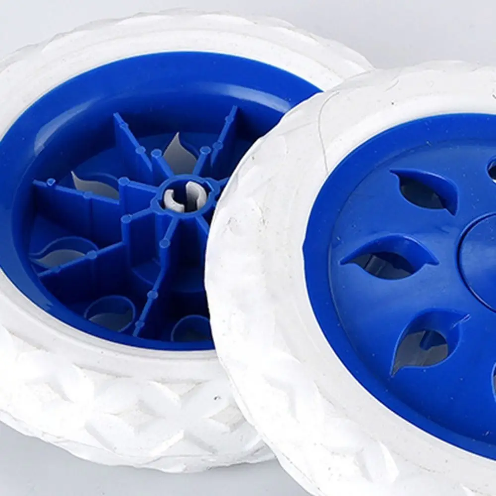 2Pcs Fashion EVA Shopping Cart Wheels Flexible Replacement Tire Wheel 6.3Inch Anti Slip Wheelchair Caster