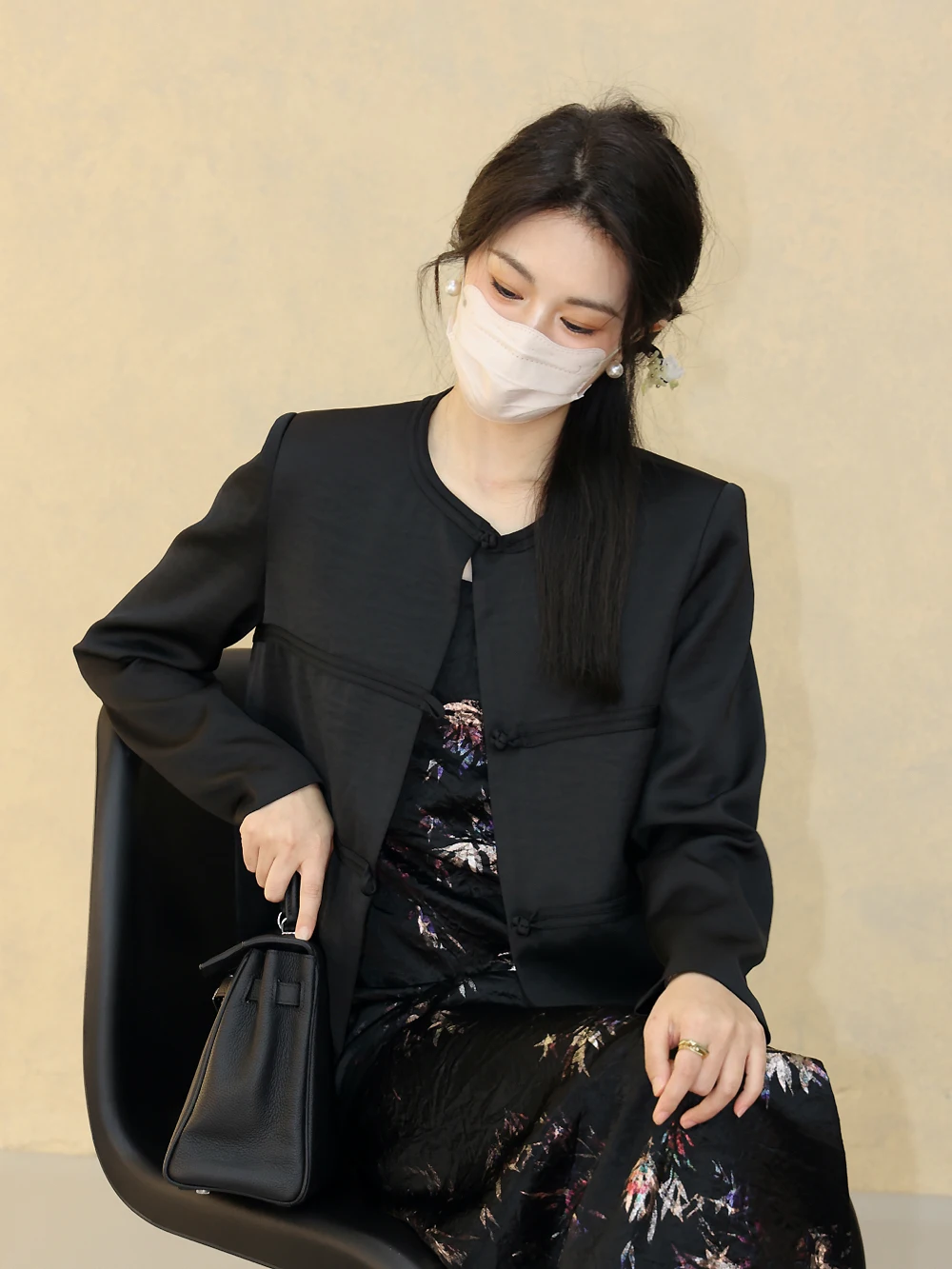 

Женская блузка FuwerStudio в китайском стиле, новая, с пэчворком, на пуговицах, прямого кроя, стандартной длины, из полиэфирного волокна