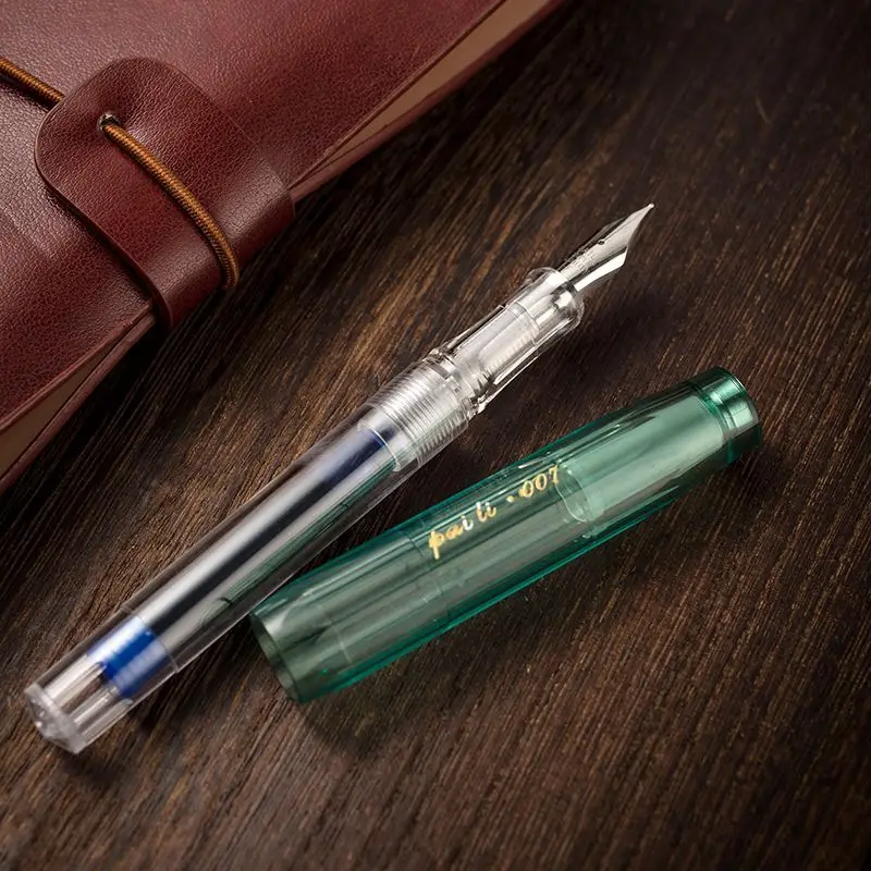PAILI 007 Pocket Small Fountain Pen Lipstick Portable Short High Beauty Interchangeable Ink Bag Writing Pens Office Student Gift