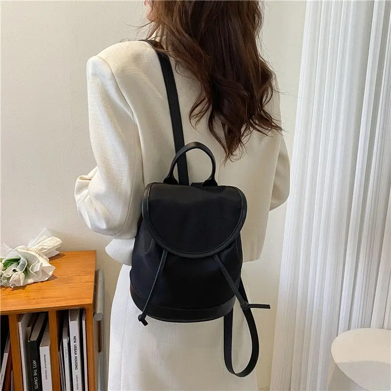 Summer Korean Super Fire Backpack Female Ins Fashion Canvas Bag Students Leisure Exquisite Small Bag Single Shoulder Crossbody