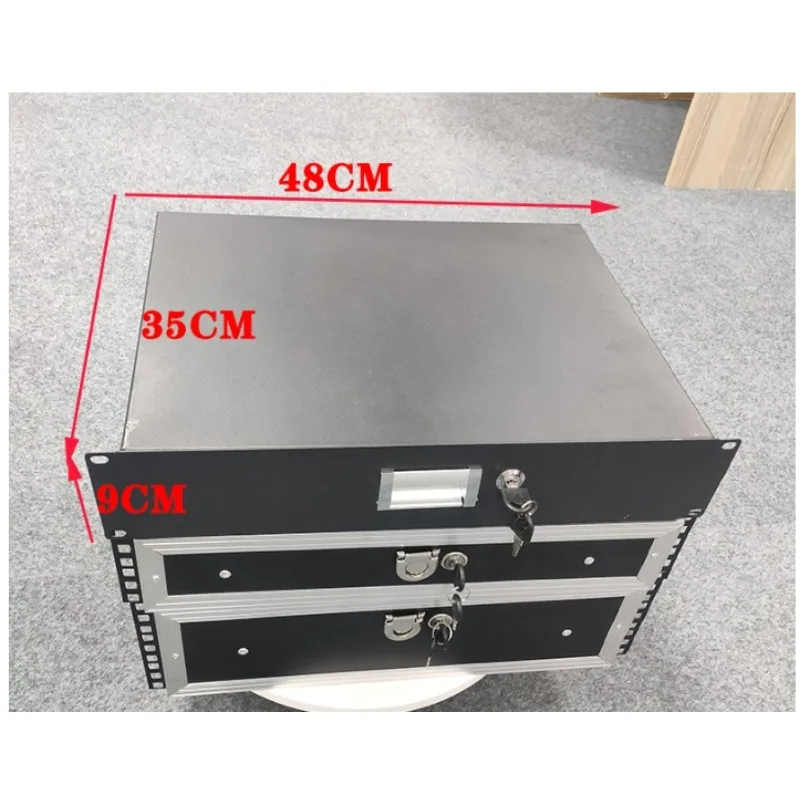 

Server Cabinet Drawer, ABS Network Cabinet Slide Drawers for Data Center & Engineering Computer Room Storage Organizer
