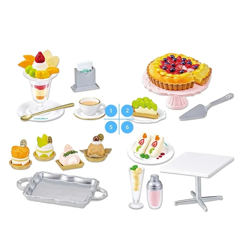 Miniature scene model fruit living room series mini dessert cake hand figurine ornaments kawaii children's toys birthday gift