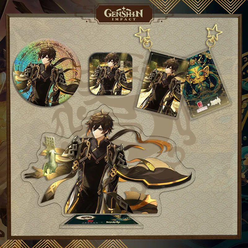 Figurka Anime juan Shen figurki do zabawy kobieta z motywem Zhongli Sanxingdui figurka Model lalki akrylowe prezenty — zdjęcie 3