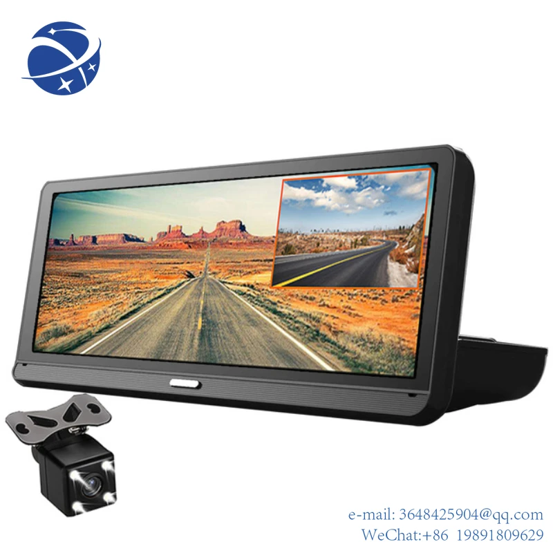 YYHC8 inch Car   Navigation DVR FHD 1080p Android Car Camera Video Recorder 4G ADAS Night Vision WiFi Remote Surveillance