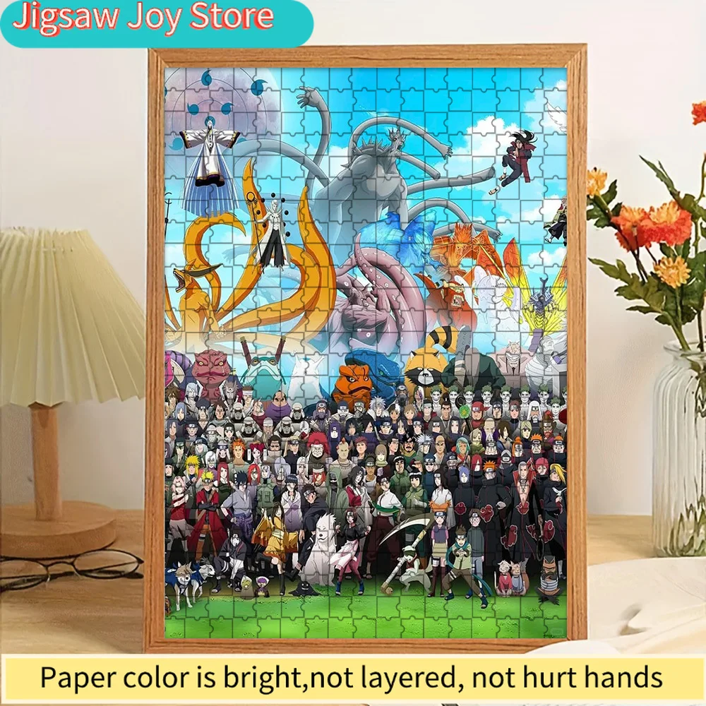 

Naruto All Characters & Otsutsuki Clan Collage Paper Puzzle, Vibrant Anime Art Featuring Iconic Ninja, Tailed Beasts, and Legend