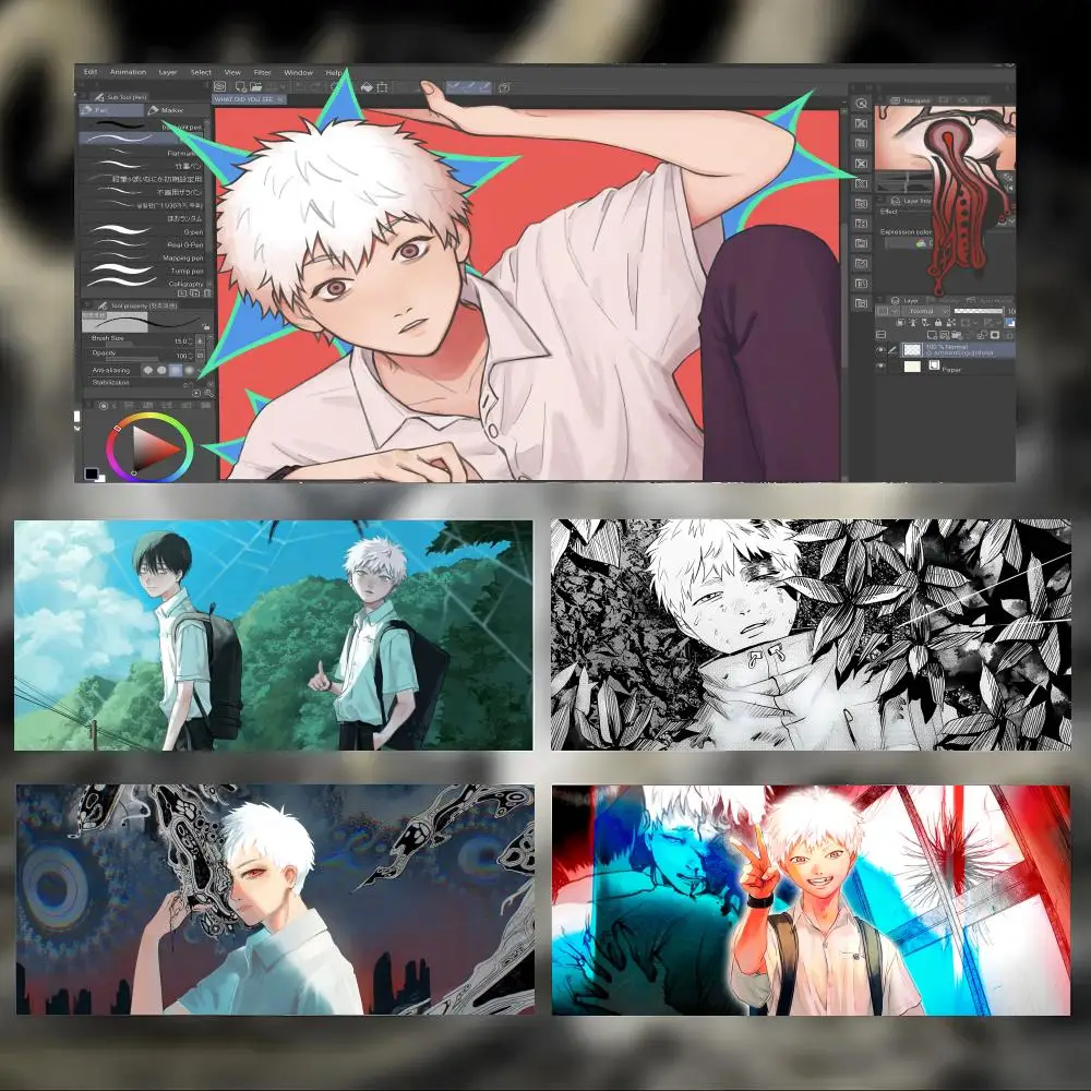 Manga Dark T-The Summer Hikaru Died Mouse Pad Large Gaming Mousepad with Stitched Edges Thickened Desk Mat PC