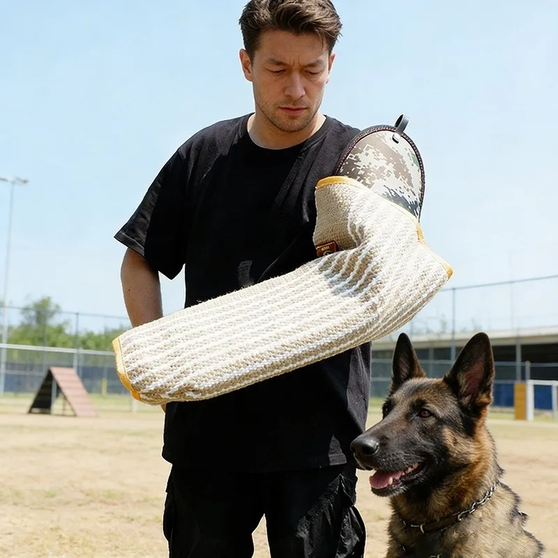 Dog Training Products Factory Jute Dog Bite Set Target Bite Set Adult Dog Training Protector