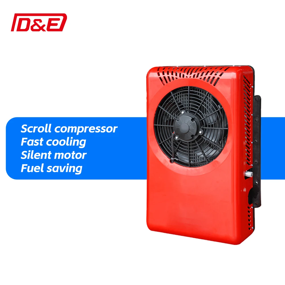 Long Cooling Time Mini Split DC 12V 24V Parking Air Conditioner For Truck RV Excavator 3800 10000 Btu