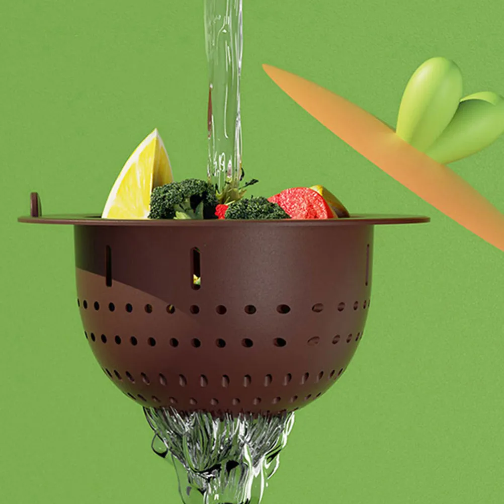 

2Pcs Cute Cartoon Kitchen Sink Strainer Basket Double Layer Mesh Drain Strainer for Food Residue Debris Filter Bathroom